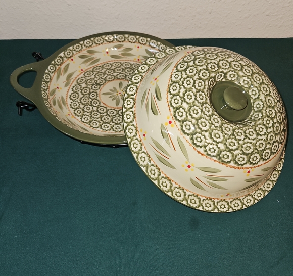 Temp-Tations Other - Temp-tations Old World 2 Piece Shallow Baker & Bowl/Lid Set